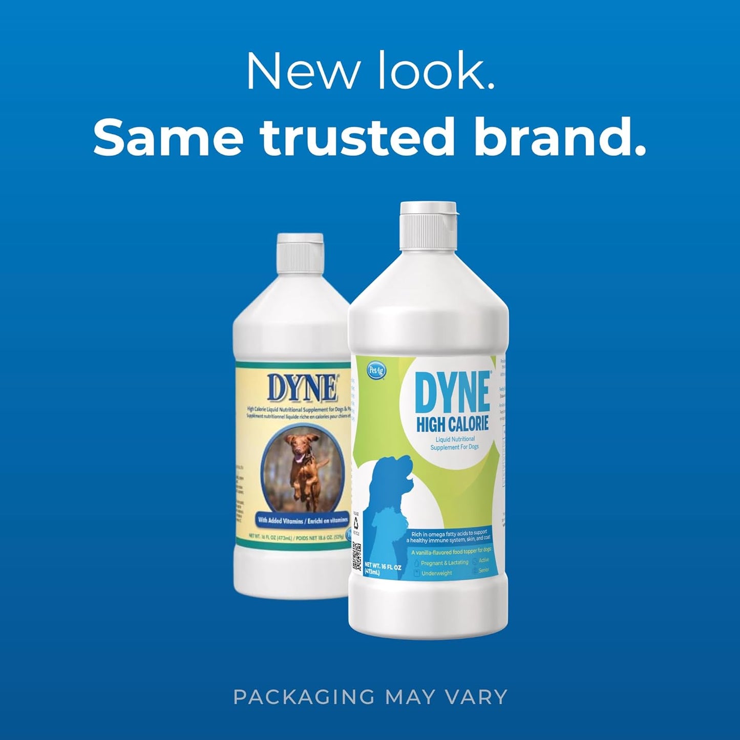 Pack of 2 - Dyne Pet-Ag High Calorie Liquid Supplement for Dogs & Puppies 8 Weeks+, 16 oz, Sweet Vanilla Flavor - Boosts Performance & Endurance