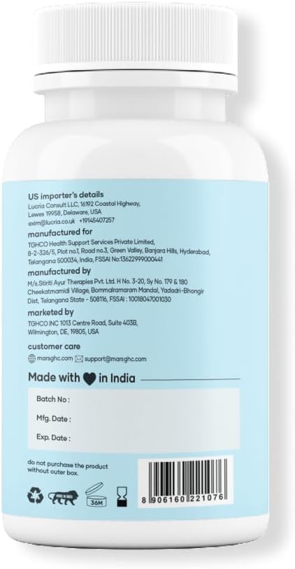 Pack of 2 GHC Micronized Creatine Monohydrate Capsules with Shilajit for Well-Being and Good Health - 100% Pure and Natural (120 Count)