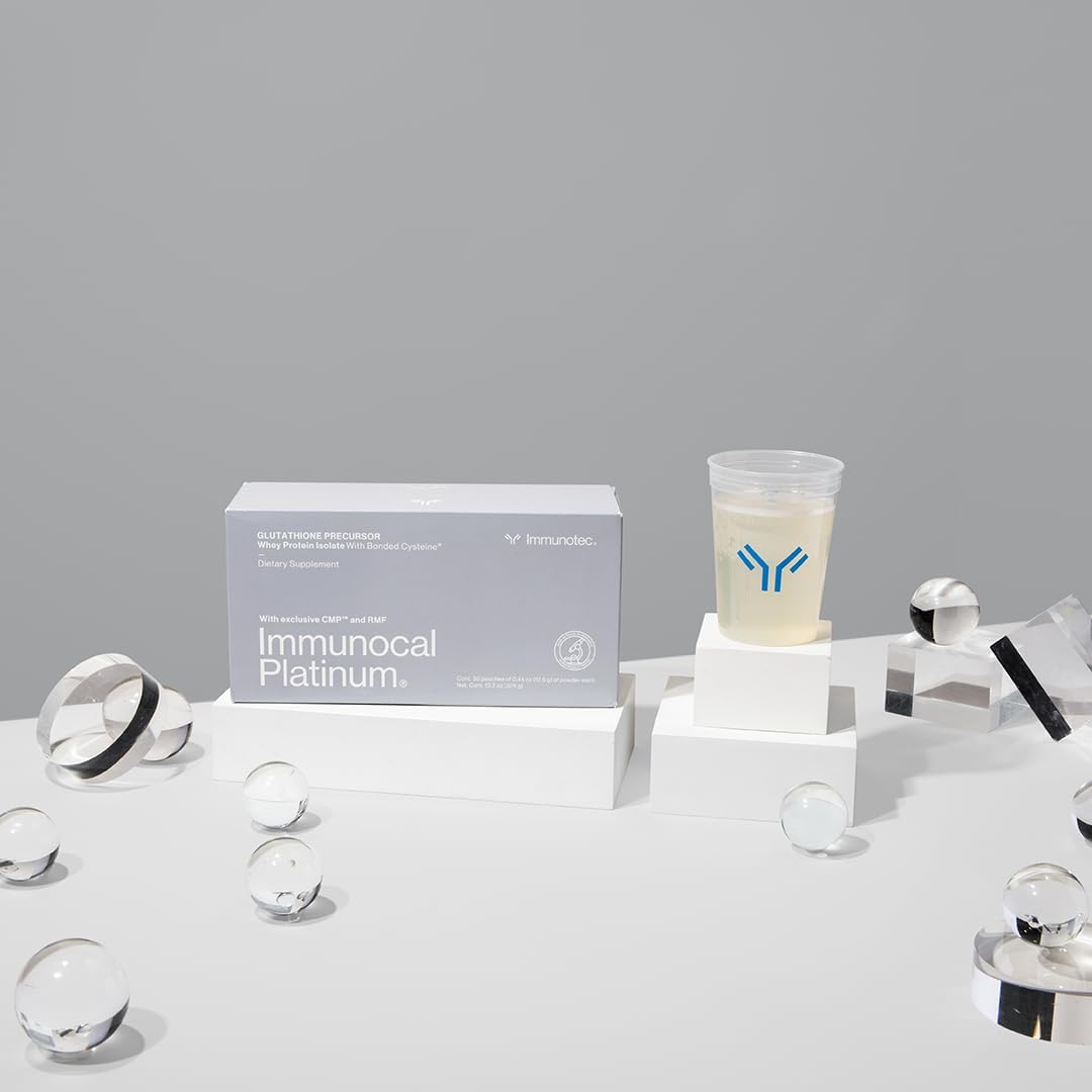 Pack of 2: Immunocal Platinum & Booster Energy Performance - Glutathione Precursor, Whey Protein Isolate, Rapid Energy Boost