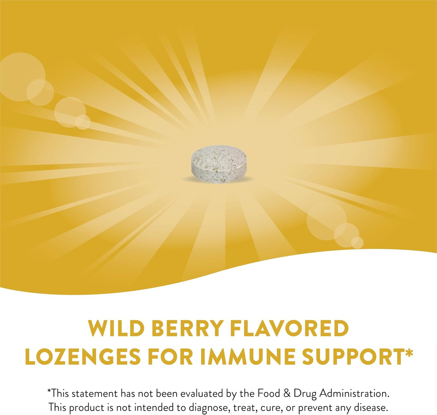 Pack of 2 Nature's Way Zinc Lozenges with Vitamin C, Echinacea, and Wild Berry Flavor for Immune Support, 60 Lozenges