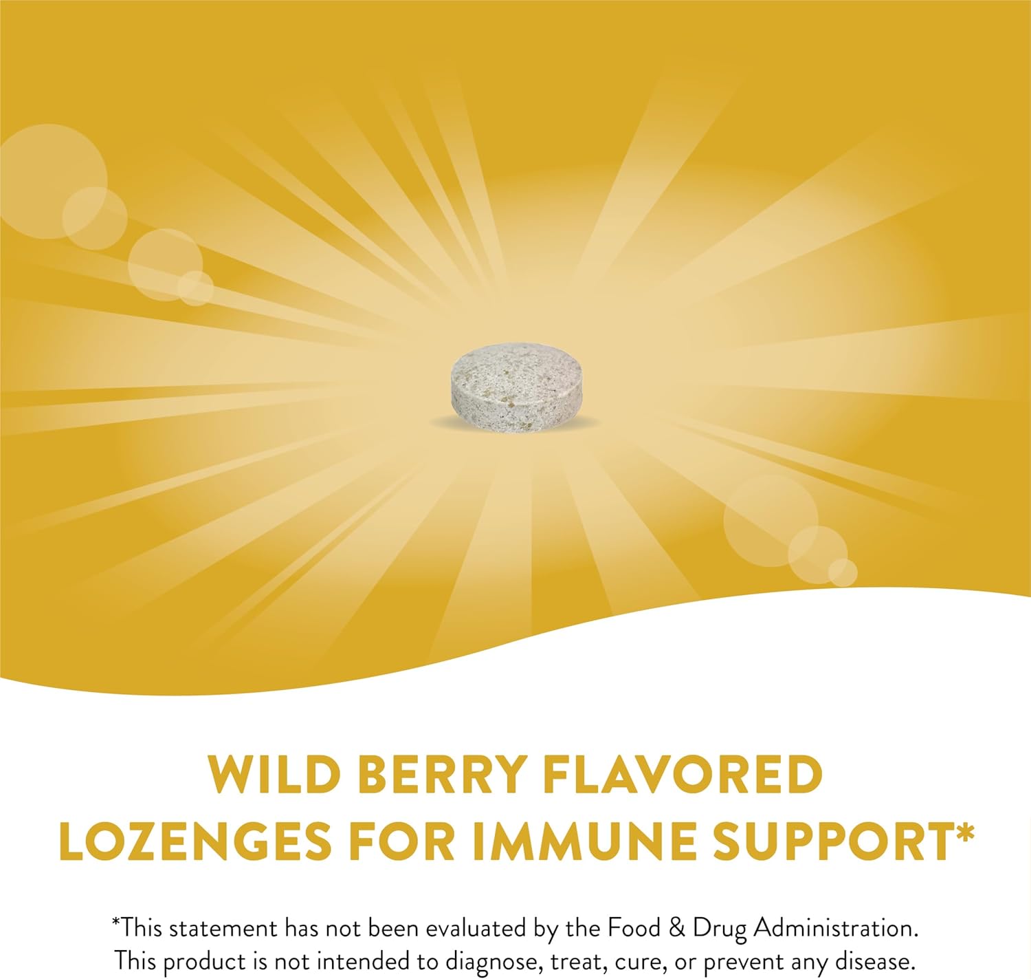 Pack of 2 Nature's Way Zinc Lozenges with Vitamin C, Echinacea, and Wild Berry Flavor for Immune Support, 60 Lozenges