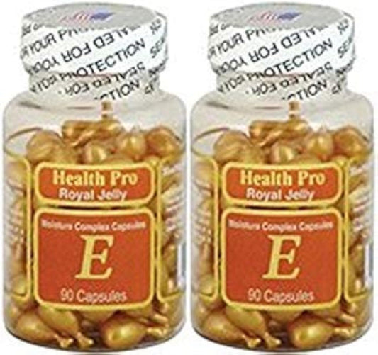 Pack of 2 Nu-Health Vitamin E Skin Oil Royal Jelly Softgels for Healthy Skin