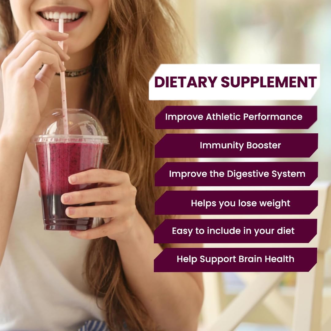 Pack of 2 Peacock Max Berry Beet Root Powder 10.59 oz - Nitric Oxide Booster Superfood with Green Tea Extract & Amino Acids for Heart Health & Circulation Support