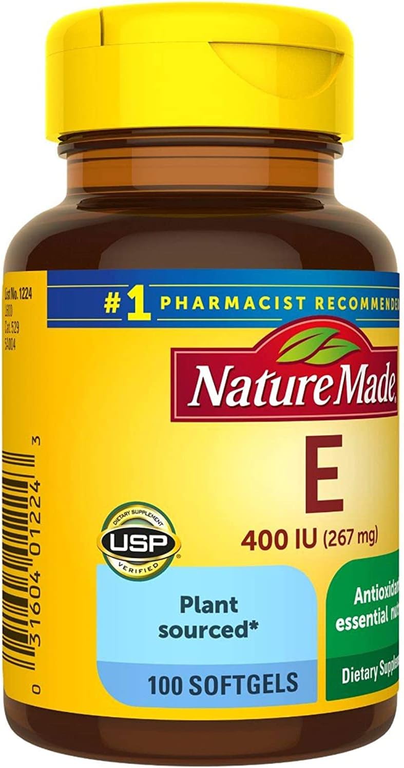 Pack of 200 Nature Made Vitamin E 400 I.U. Softgels