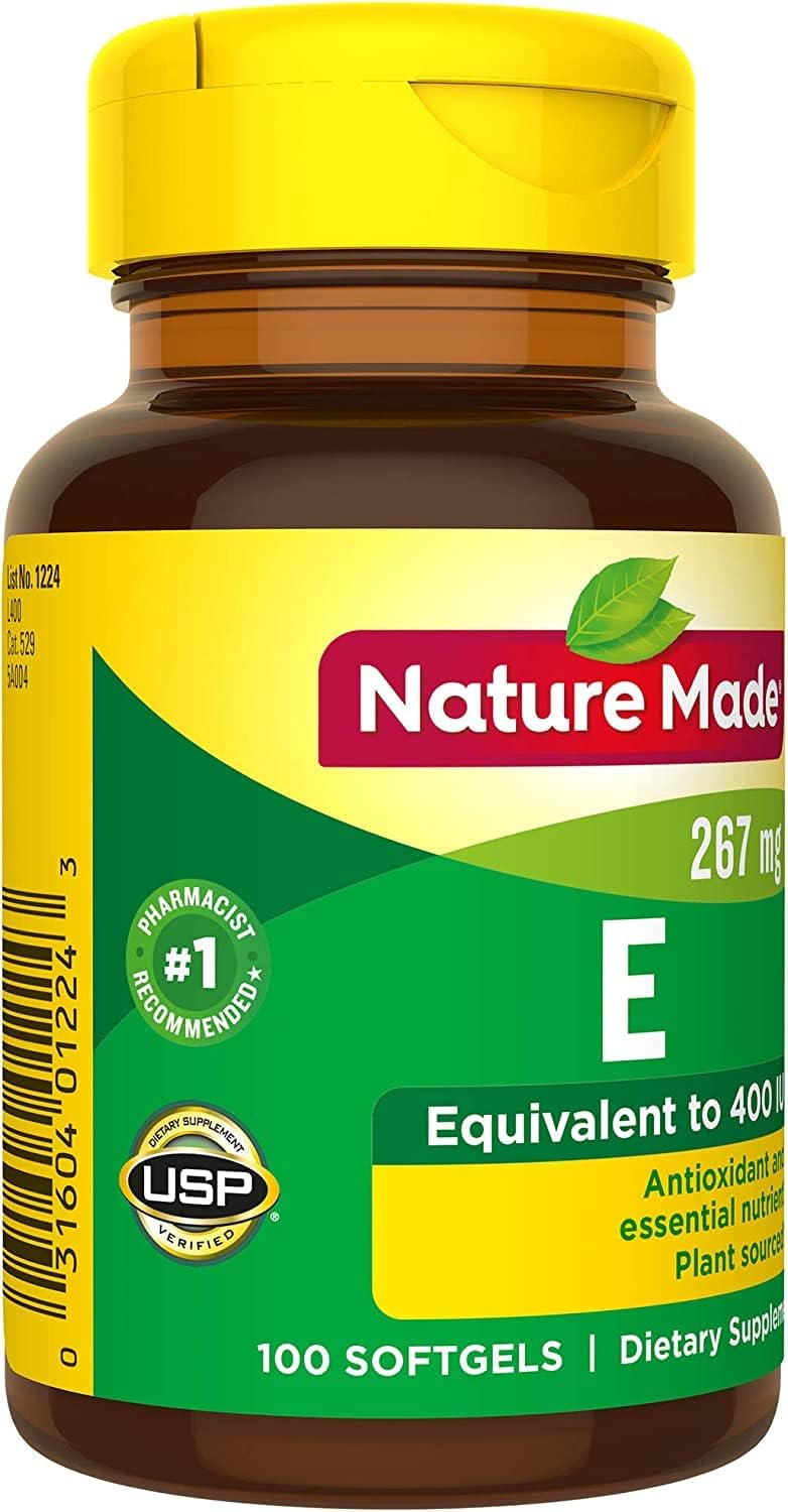 Pack of 200 Nature Made Vitamin E 400 I.U. Softgels