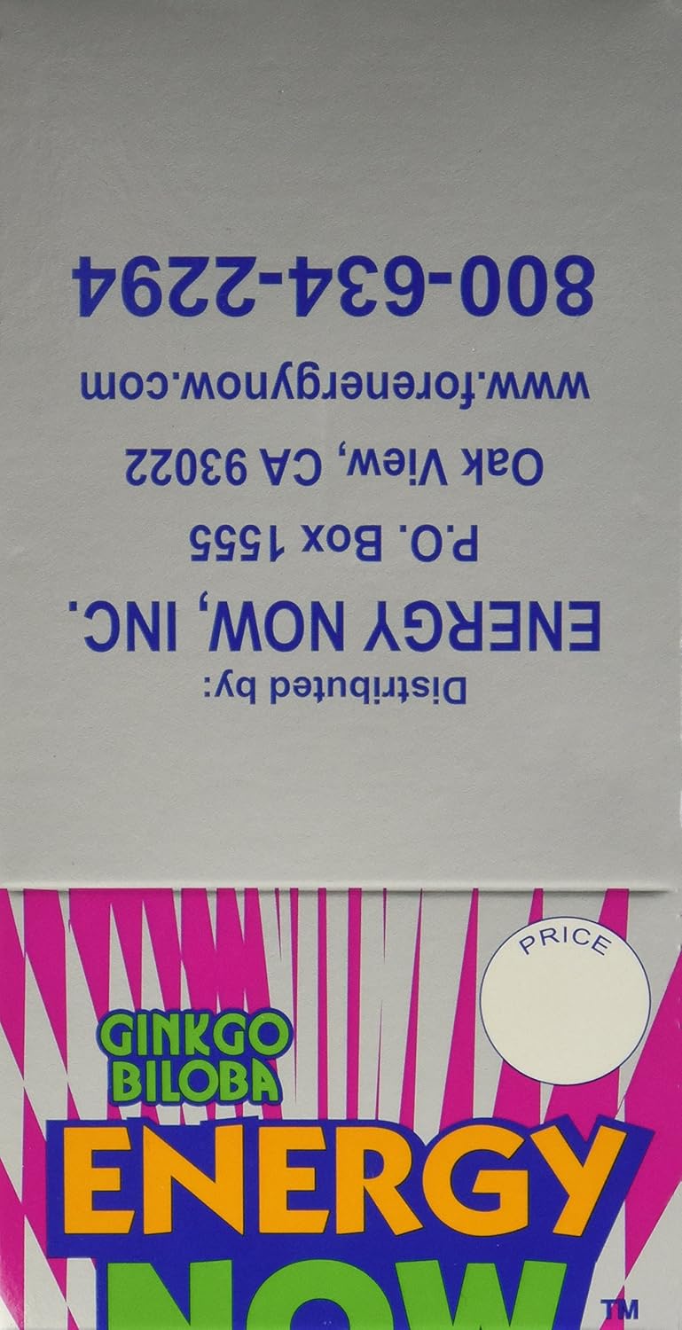 Pack of 24 Ginko Biloba Energy Pills with 3 Tablets Each for Improved Focus and Energy Boost