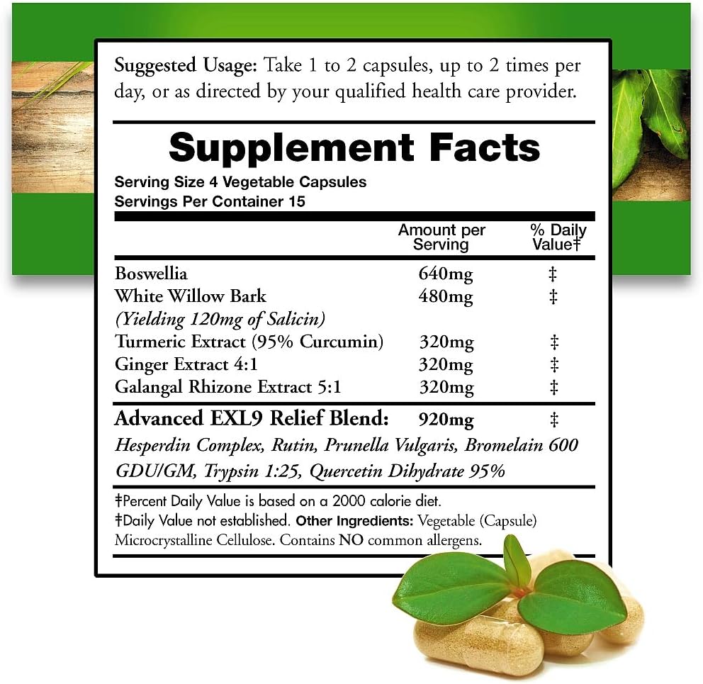 Pack of 3 Doctors Nutra InflamEzze Nutraceutical Capsules - 180 Count