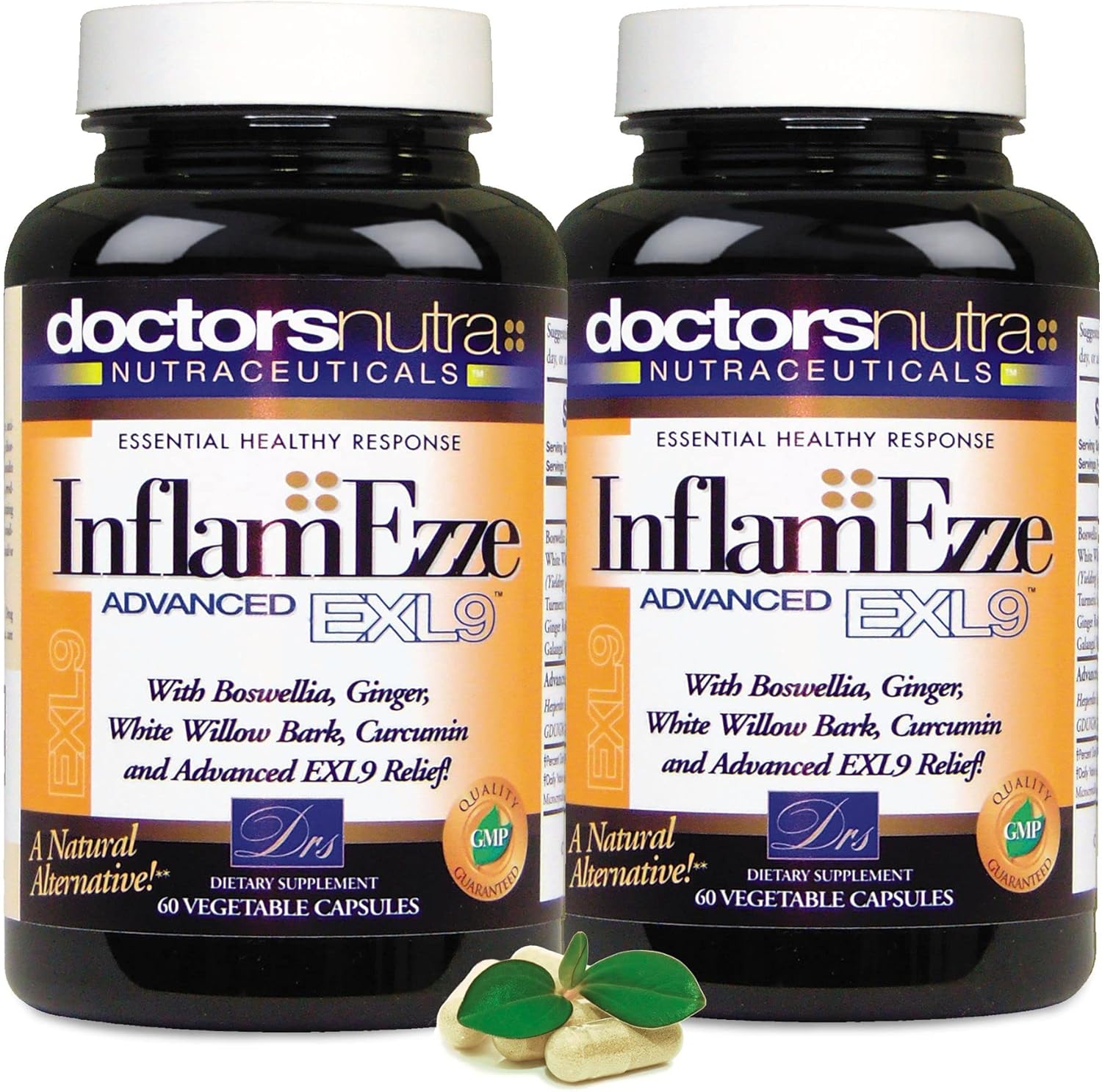 Pack of 3 Doctors Nutra InflamEzze Nutraceutical Capsules - 180 Count