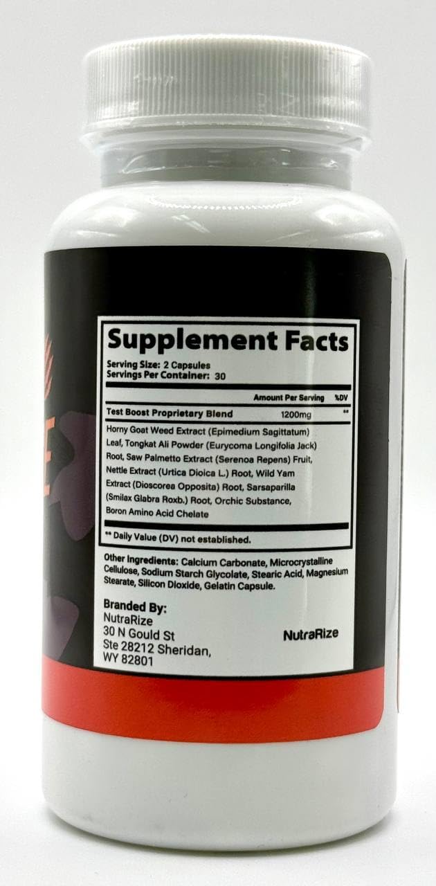 Pack of 3 NutraRize Alpha Force Capsules for Energy and Performance - All Natural Nutritional Formula (180 Capsules)