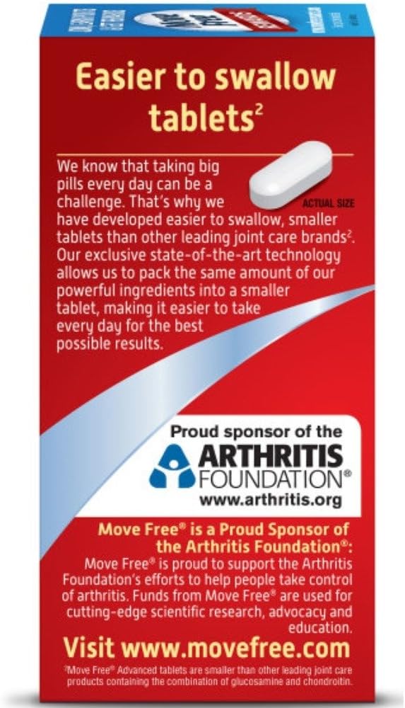 Pack of 3 Schiff Move Free Advanced Plus MSM and Vitamin D3 Joint Health Supplement Tablets