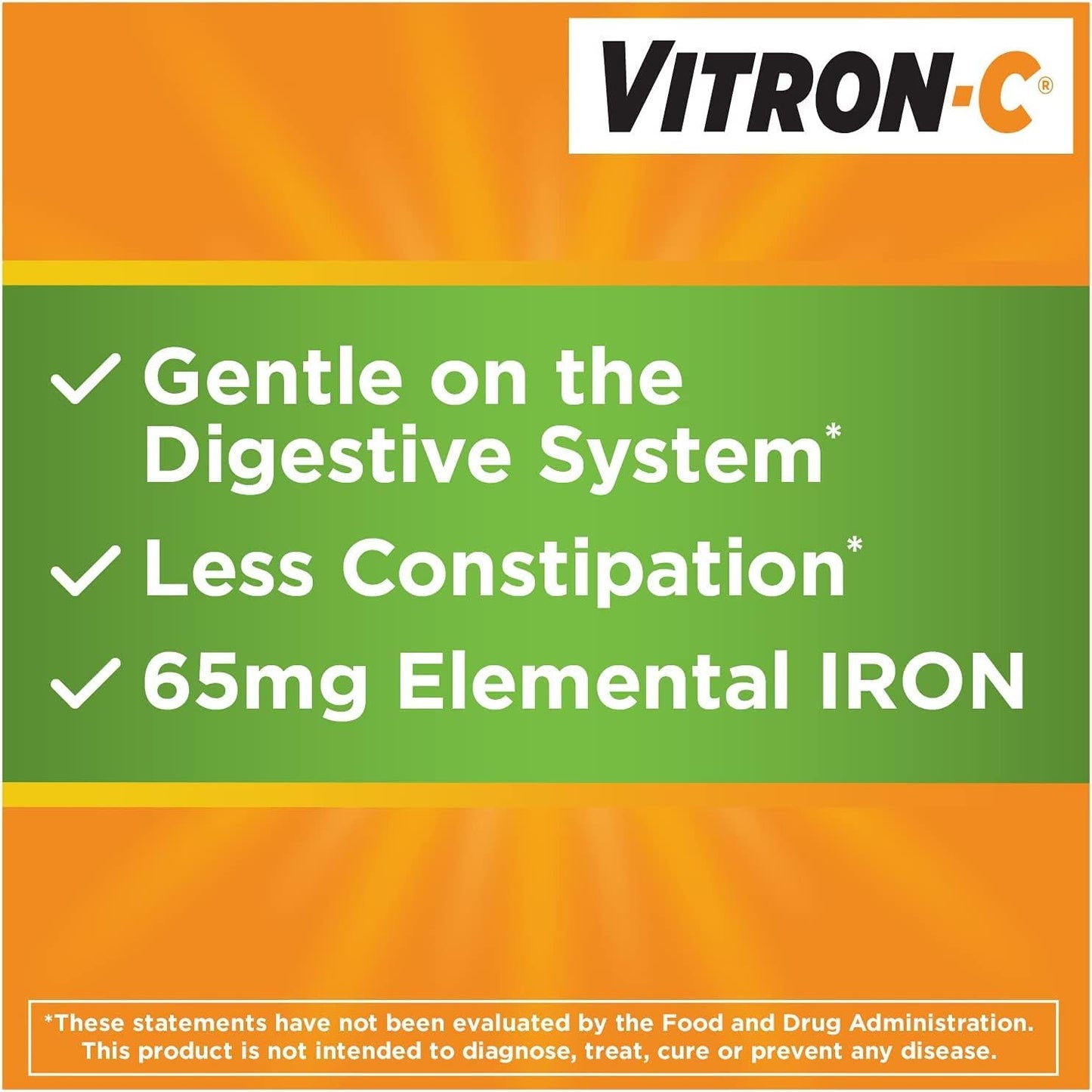 Pack of 3 Vitron-C Coated Tablets - 60 Tablets per Pack