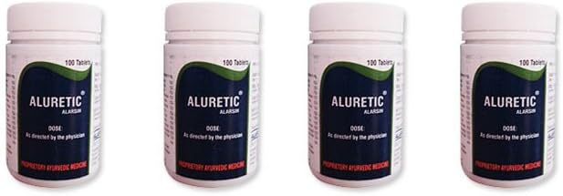 Pack of 4 Natural Diuretic Alarsin Aluretic Tablets