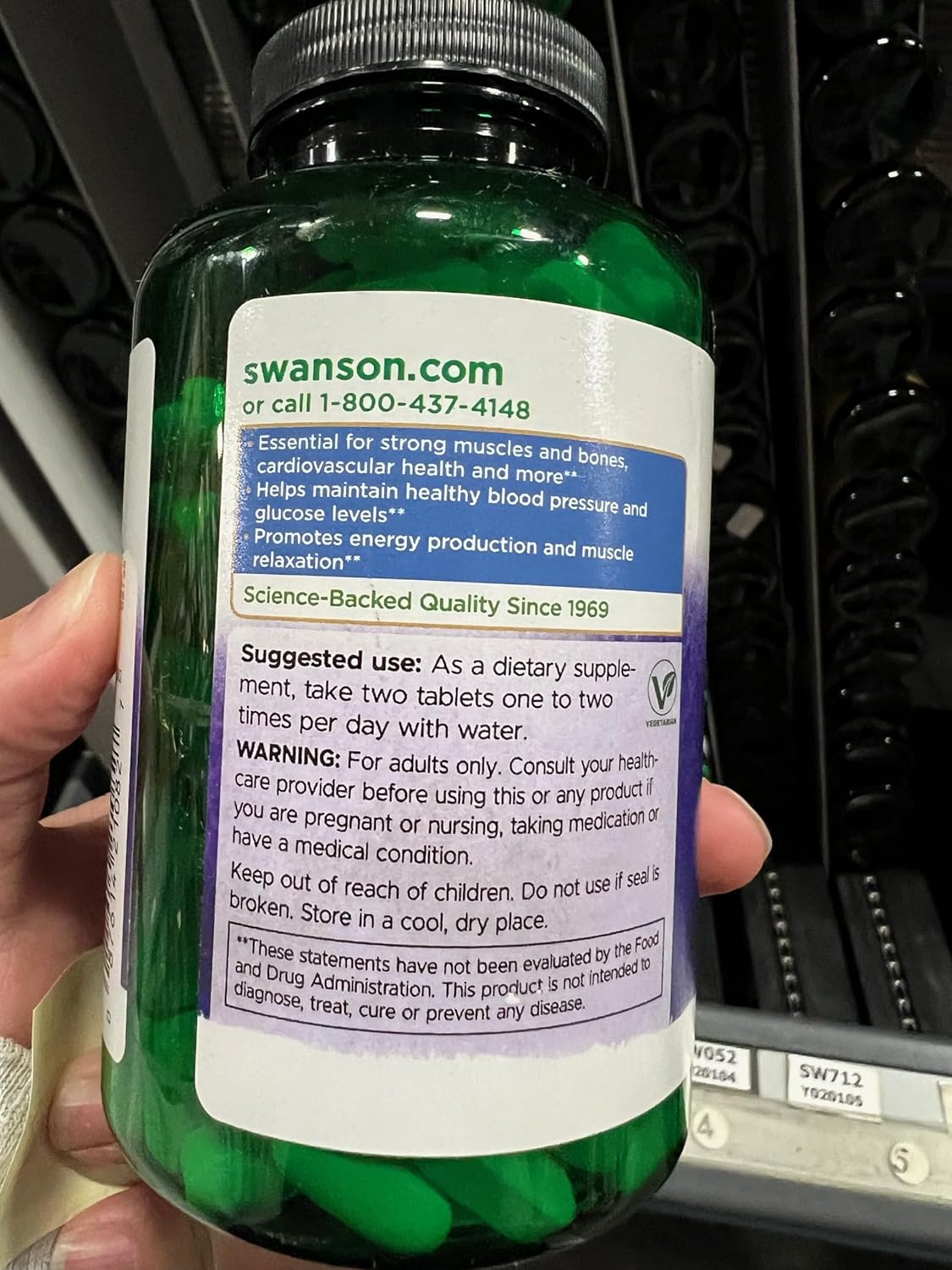 Pack of 4 Swanson Super Strength Magnesium Citrate Tablets, 112.5 mg - 240 Tabs
