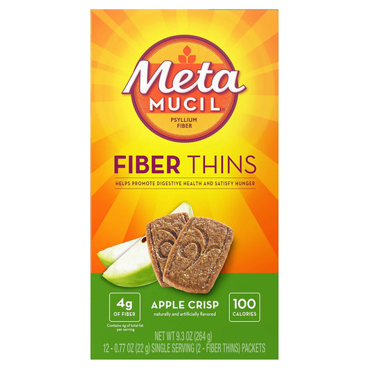 Pack of 48 Metamucil Fiber Wafers in Apple Crisp Flavor