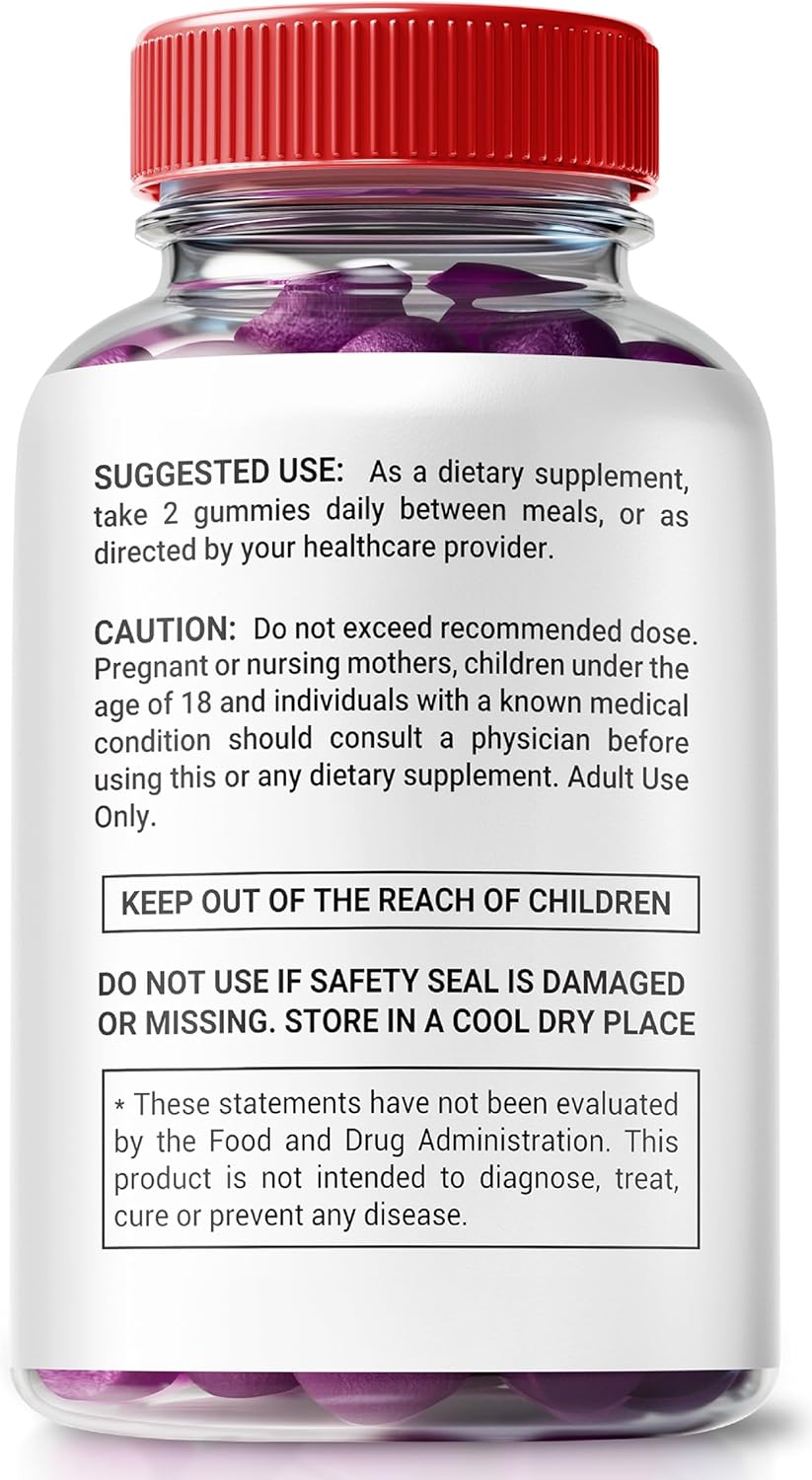 Pack of 5 NutraRize Vital Grow XL Testo Gummies for Men - Stamina and Confidence Boost (300 Gummies)