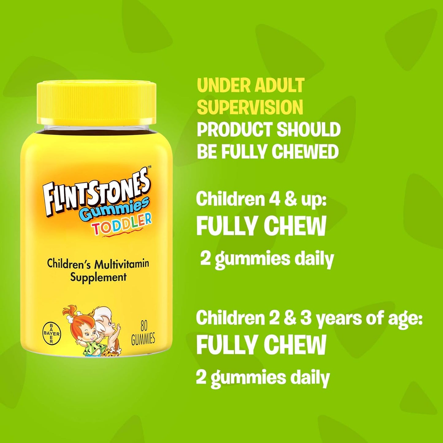 Pack of 6 Flintstones Children's Complete Multivitamin Gummies, 70 ct per Pack