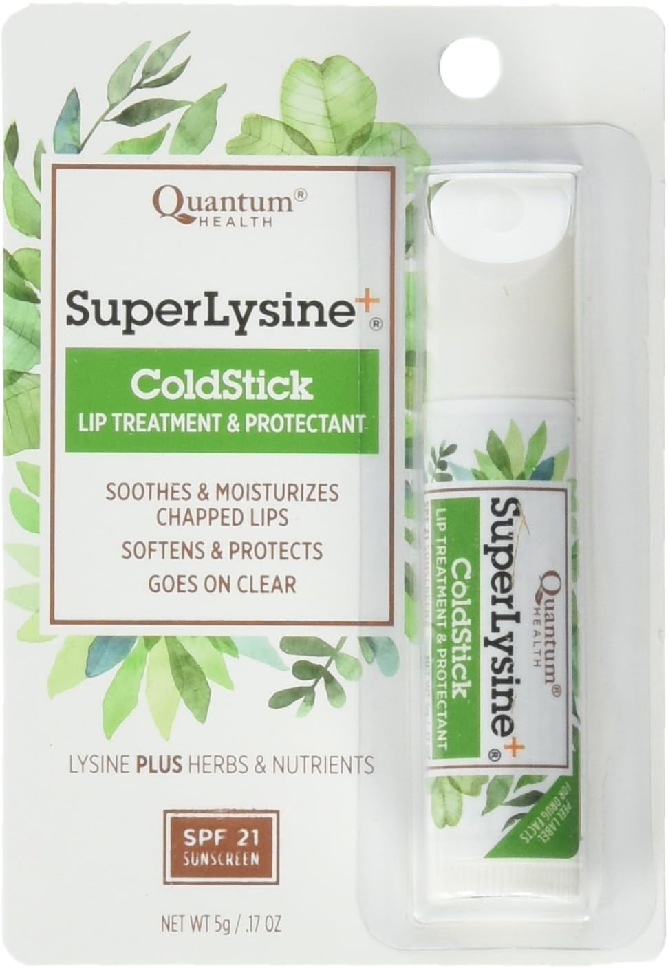 Pack of 6 Quantum Research Super Lysine Coldstick Lip Balms, 0.17 Ounce