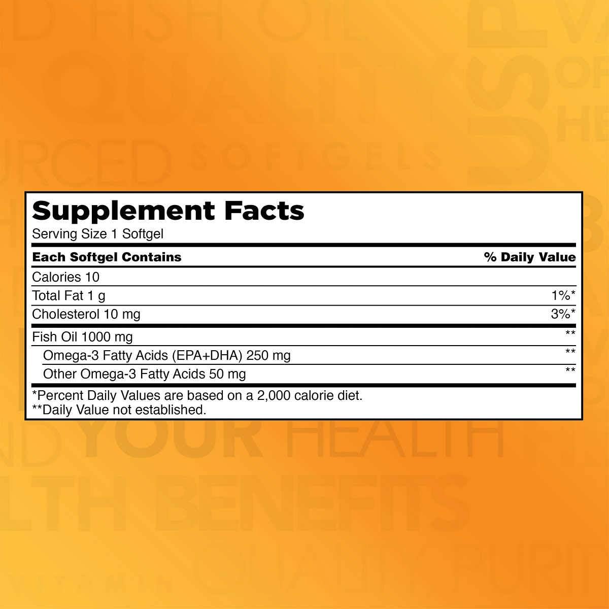 Pack of 800 Kirkland Signature Natural Fish Oil Softgels with 300 mg Omega-3