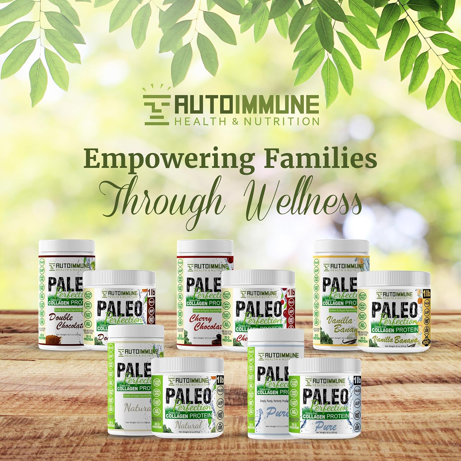 Paleo Double Chocolate Grass-Fed Beef Collagen Protein Powder with Superfoods - 1lb AIP, SCD, Keto-Friendly Powder