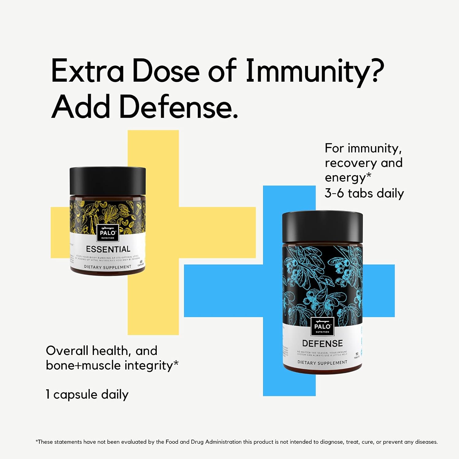 PALO Essential+ Adult One Daily Ritual Multivitamin with Vitamins D3, K2, B12, E, Folate, Minerals - 60 Capsules