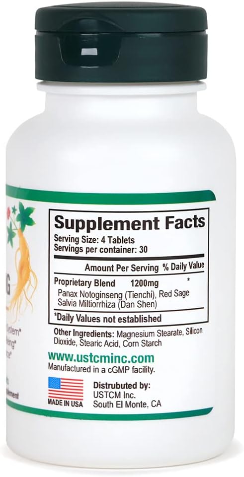 Panax Notoginseng Tablet for Promoting a Healthy Circulatory System