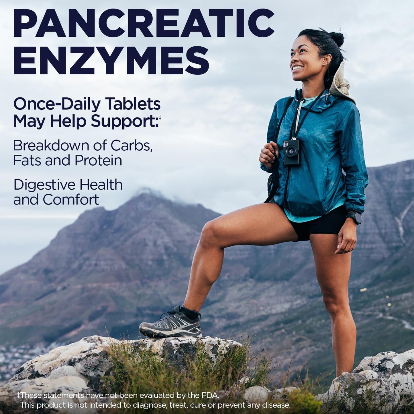 Pancreatin 350mg Digestive Enzymes for Men and Women - Gluten Free, Non-GMO, 100 Tablets, 100 Servings, Rapid Disintegration, Digestive Health Support - 60-Day Guarantee