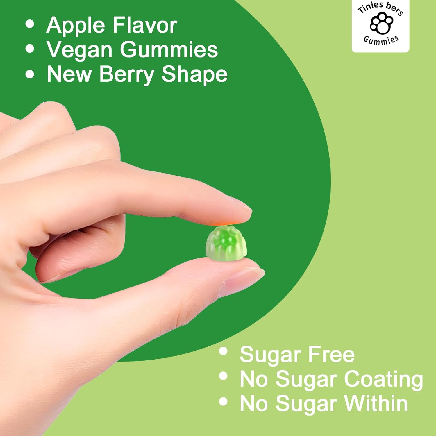 Papaya Enzyme Gummies with Bromelain for Digestive Health - Apple Flavored, Vegan, Non-GMO, 60 Count