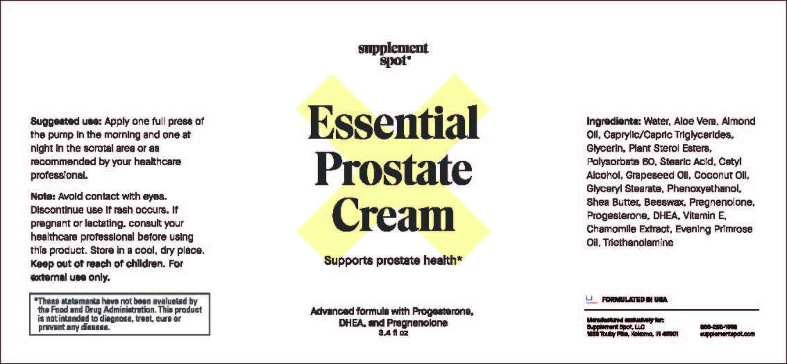 Paraben-Free Prostate Health Cream with DHEA and Progesterone for Men - Natural Support for Prostate Health - 3.4 Oz