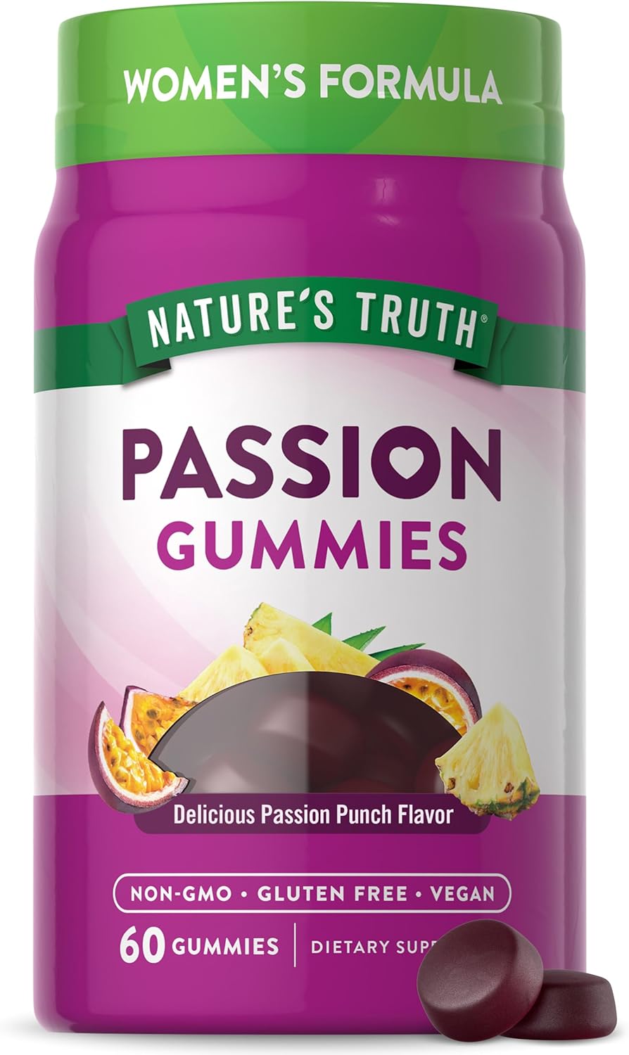 Passion Punch Flavor Horny Goat Weed & Maca Gummies for Women | 60 Count | Vegan, Non-GMO & Gluten Free