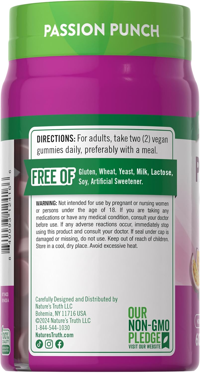 Passion Punch Flavor Horny Goat Weed & Maca Gummies for Women | 60 Count | Vegan, Non-GMO & Gluten Free