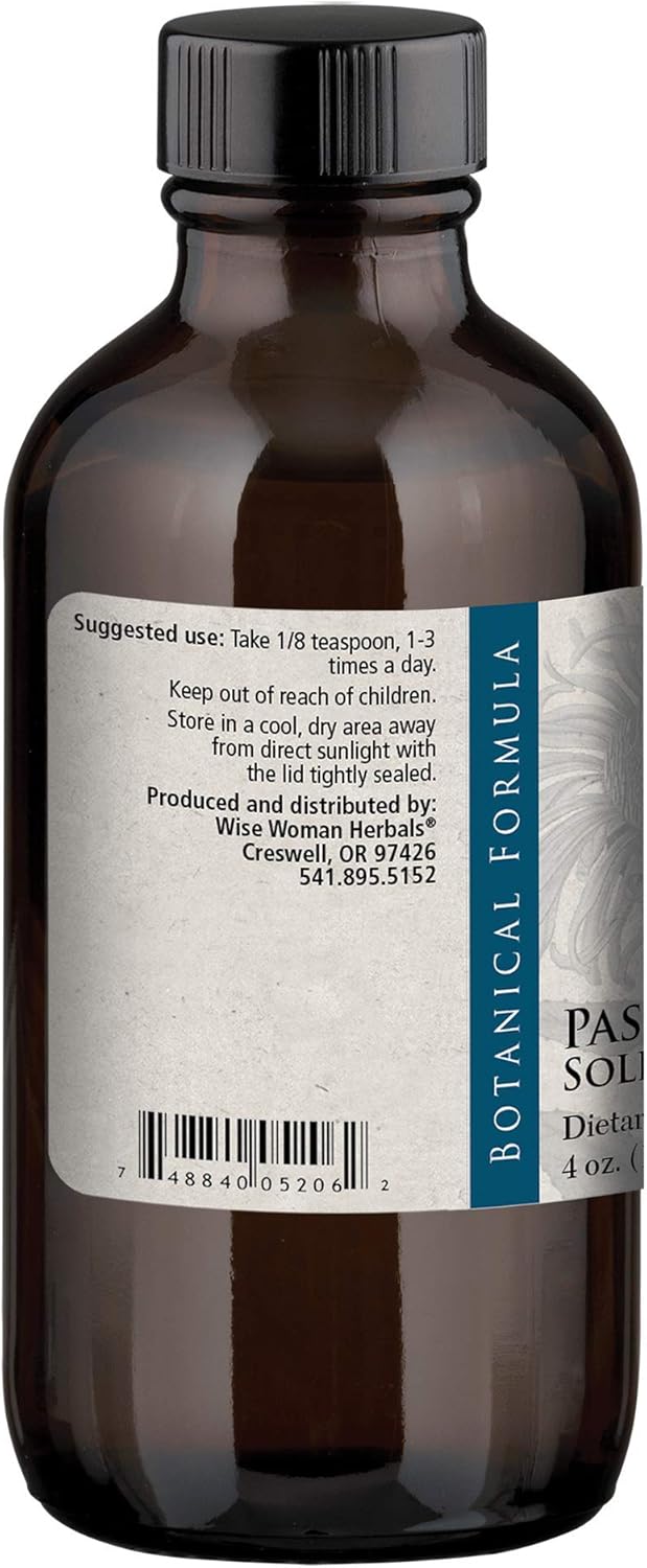 Passionflower Solid Extract 4 Oz - Natural Support for Tension, Sleep, Mood Balance - Wise Woman Herbals