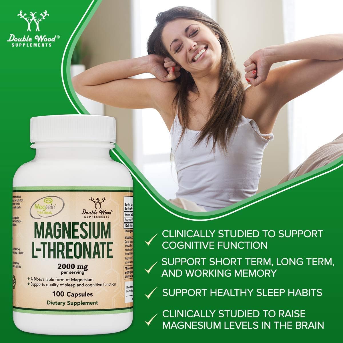 Patented Magnesium L-Threonate and Citrus Bergamot Bundle for Cognitive Function and Overall Health