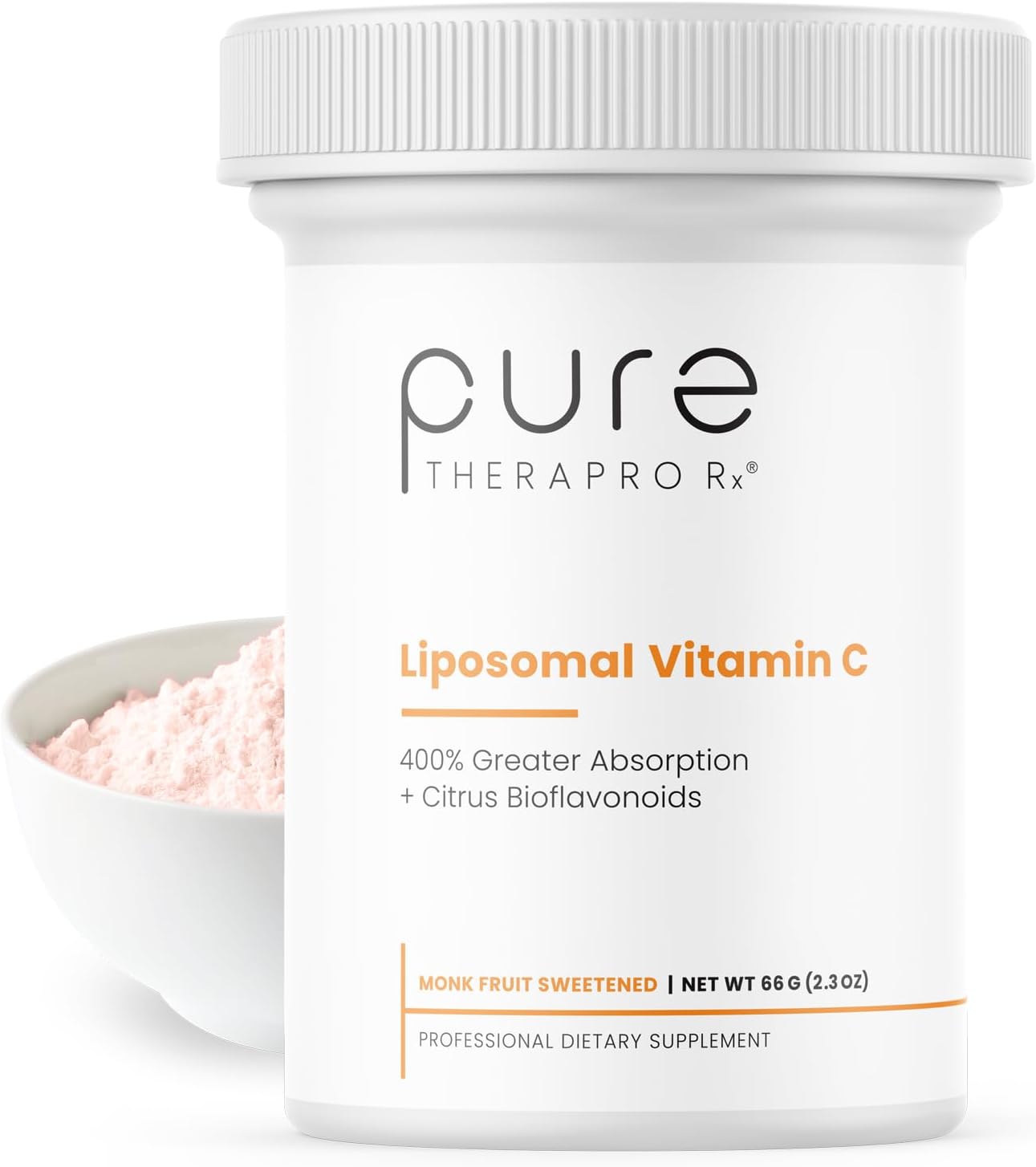 Patented PureWay Liposomal Vitamin C Powder for Immune Support & Healthy Aging - Non-GMO, Made in USA - 66g, 120 Servings