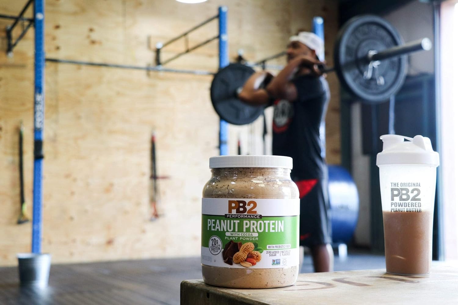 PB2 Performance Peanut Protein Powder with Dutch Cocoa, 20g Vegan Plant Based Protein - Non GMO, Gluten Free, 2 lb Jar