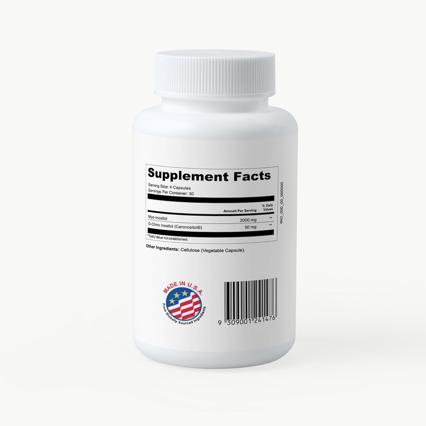 PCOS Queen Inositol Supplement for Women - Myo + D-Chiro Inositol Blend - Supports Fertility, Skin, and Menstrual Health - 1 Bottle