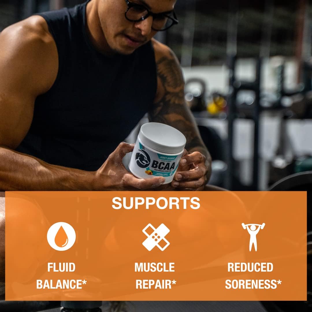 Peach Mango BCAA + EAA Amino Acids Powder for Hydration & Muscle Recovery