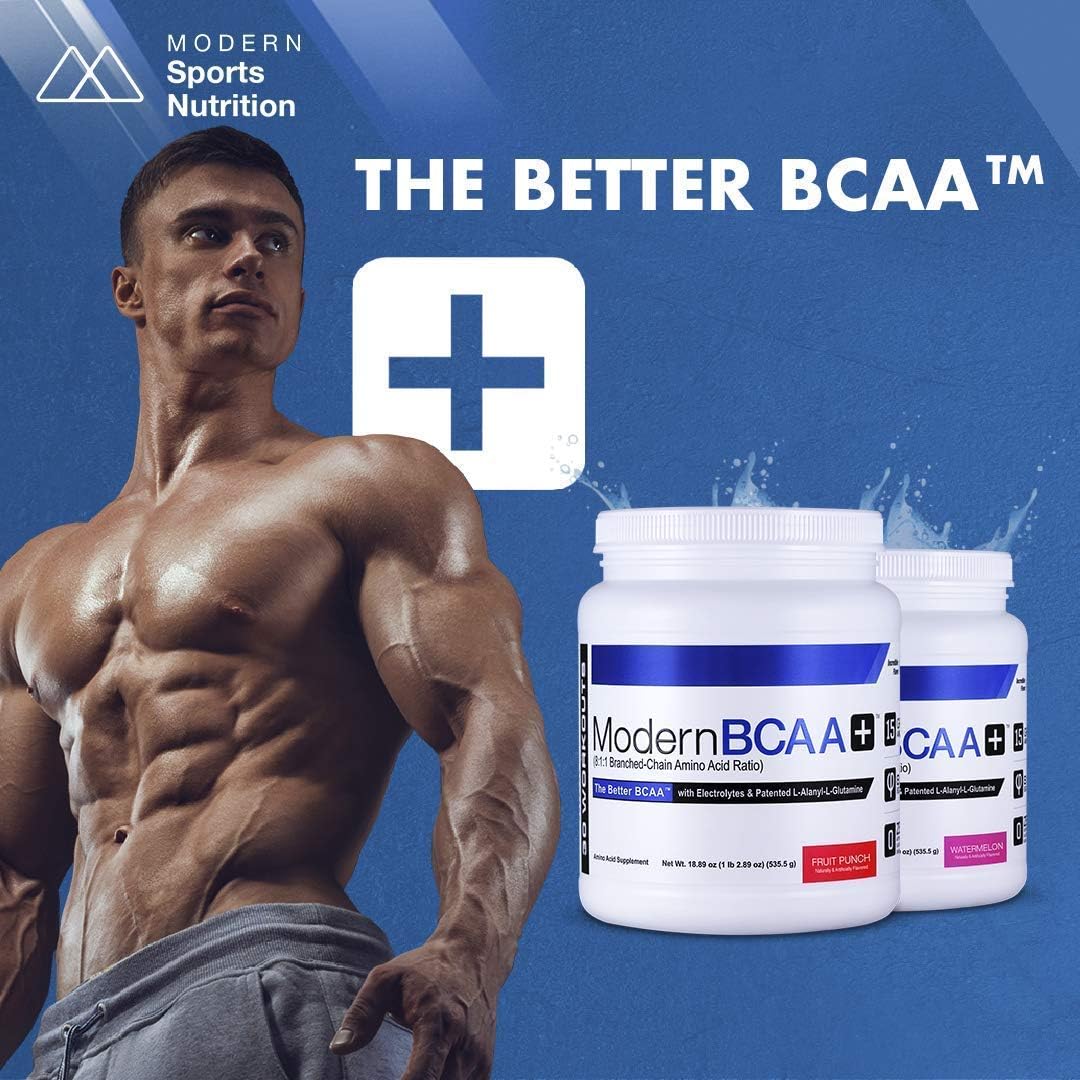 Peach Tea BCAA Powder Drink Mix for Muscle Recovery - 30 Servings, Essential Amino Acid Supplement