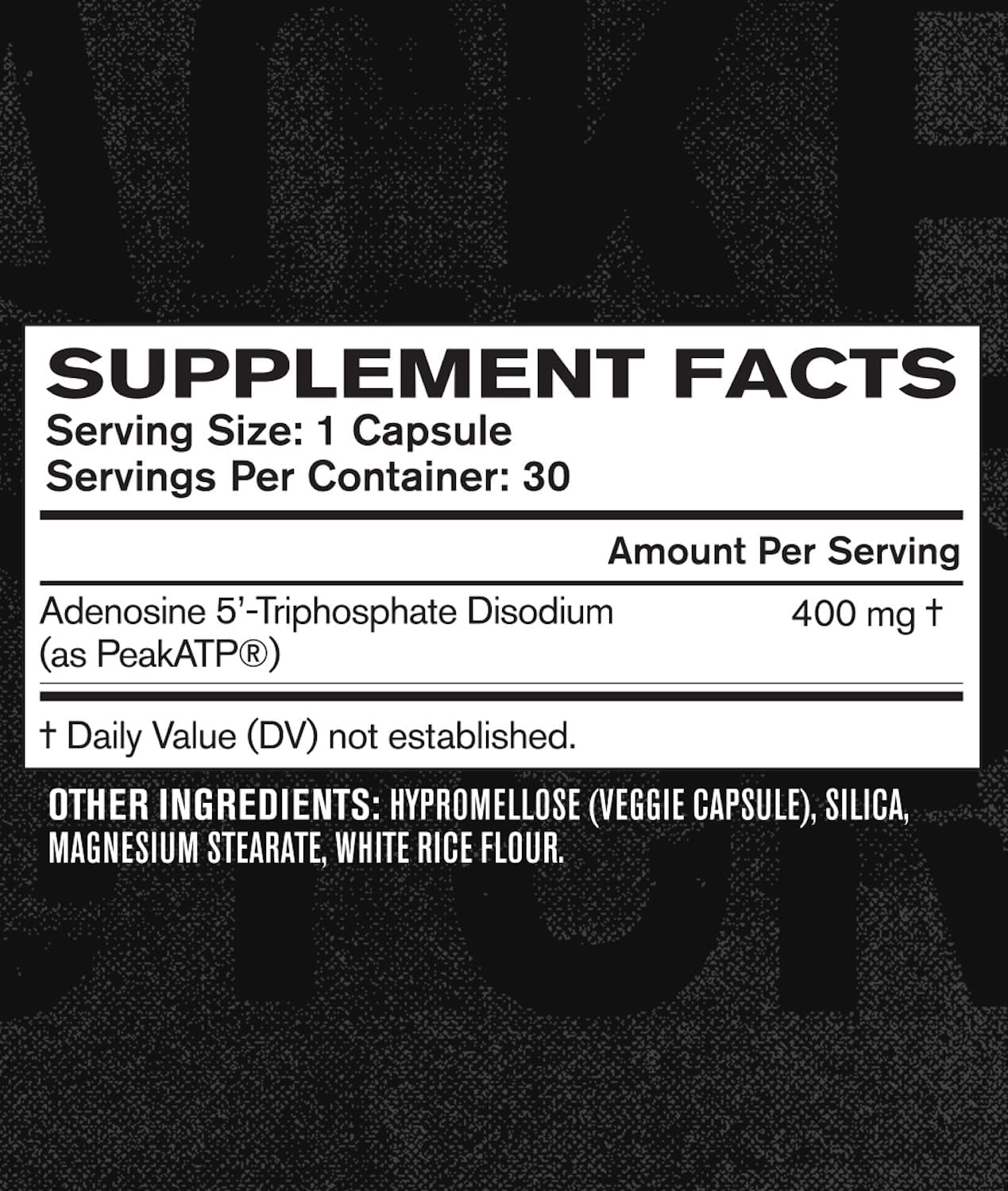 Peak ATP Muscle Builder Capsules for Men - Enhance Muscle Gain, Boost Athletic Performance & Strength - 30 Count