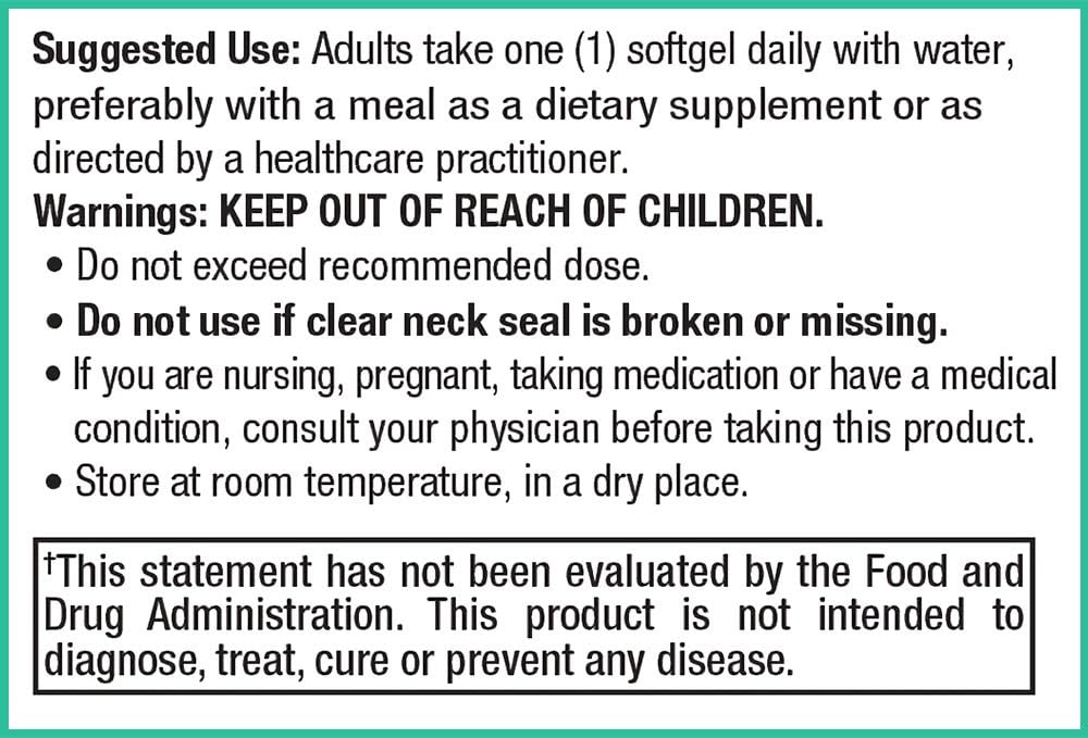 Peak Pure & Natural CoQSol10 CF - Crystal-Free Ubiquinol CoQ10 Softgels - Enhanced Bioavailability for Energy, Immunity, Brain & Heart Health - 30 Count