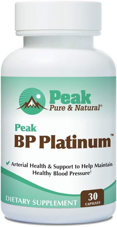 Peak Pure & Natural Peak BP Platinum - 30 Capsules for Blood Pressure Support