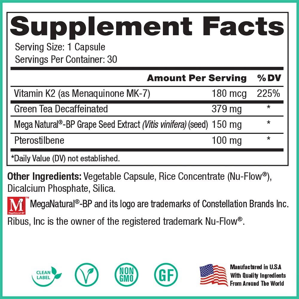 Peak Pure & Natural Peak BP Platinum - 30 Capsules for Blood Pressure Support