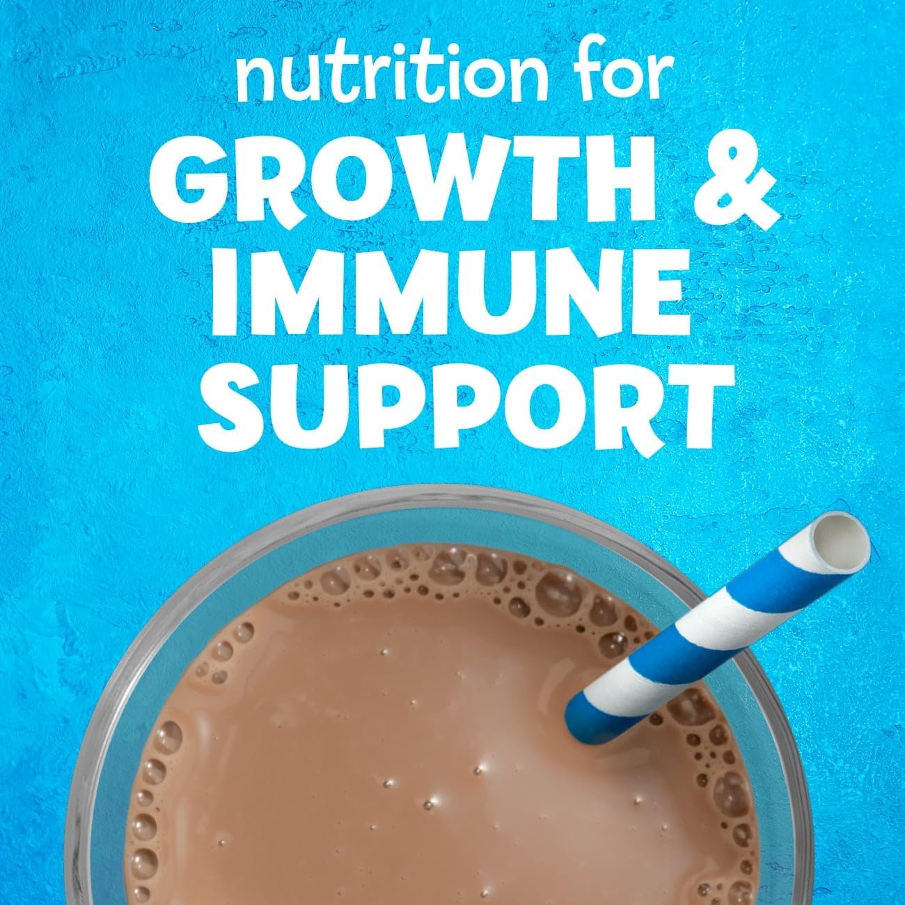 PediaSure Grow & Gain Kids Protein Shake with Immune Support, Chocolate Flavor - 24 Bottles, 8 fl oz each