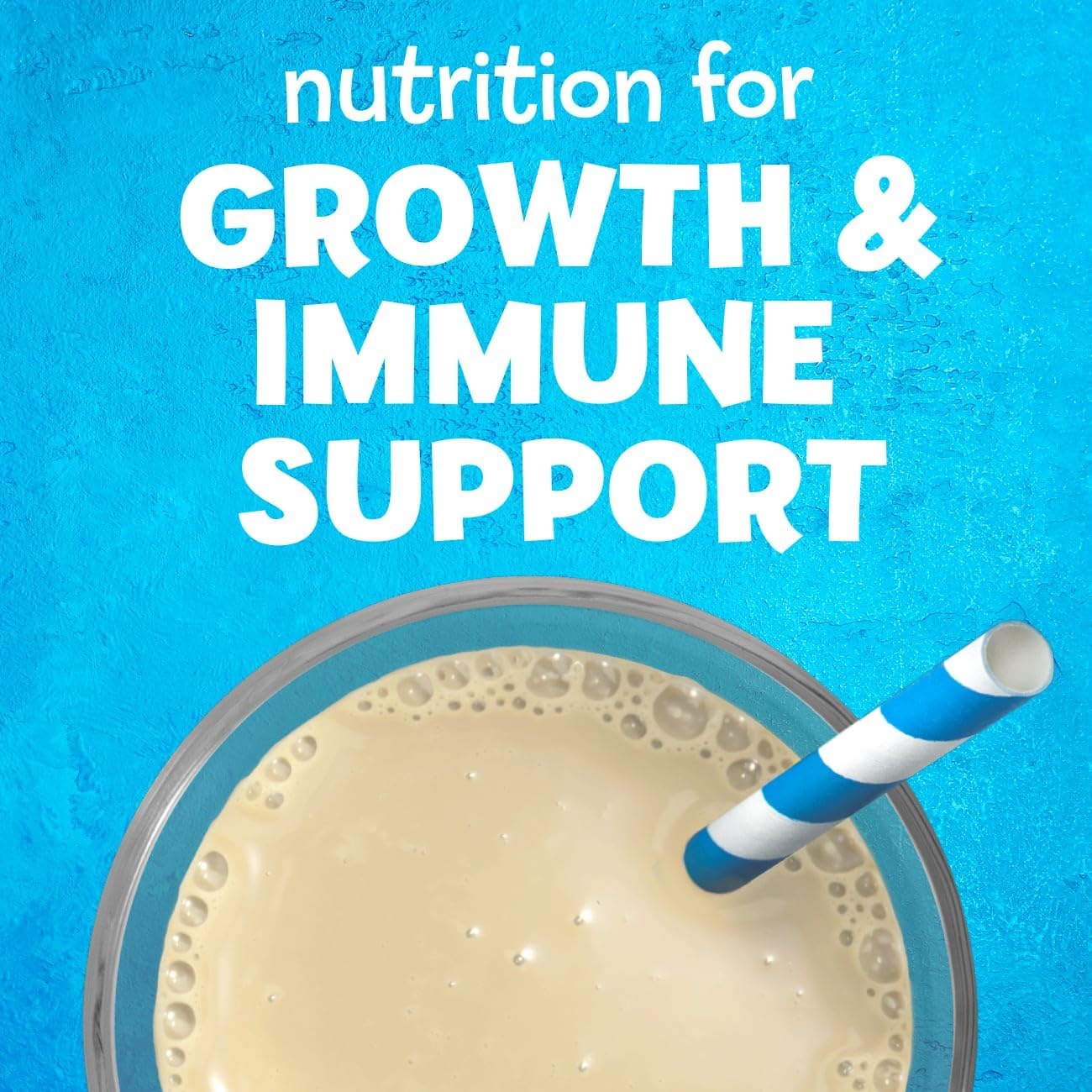 PediaSure Grow & Gain Vanilla Shake Mix Powder, Kids Protein Shake with Immune Support, 14.1 oz Can, Pack of 3 - 24 Servings
