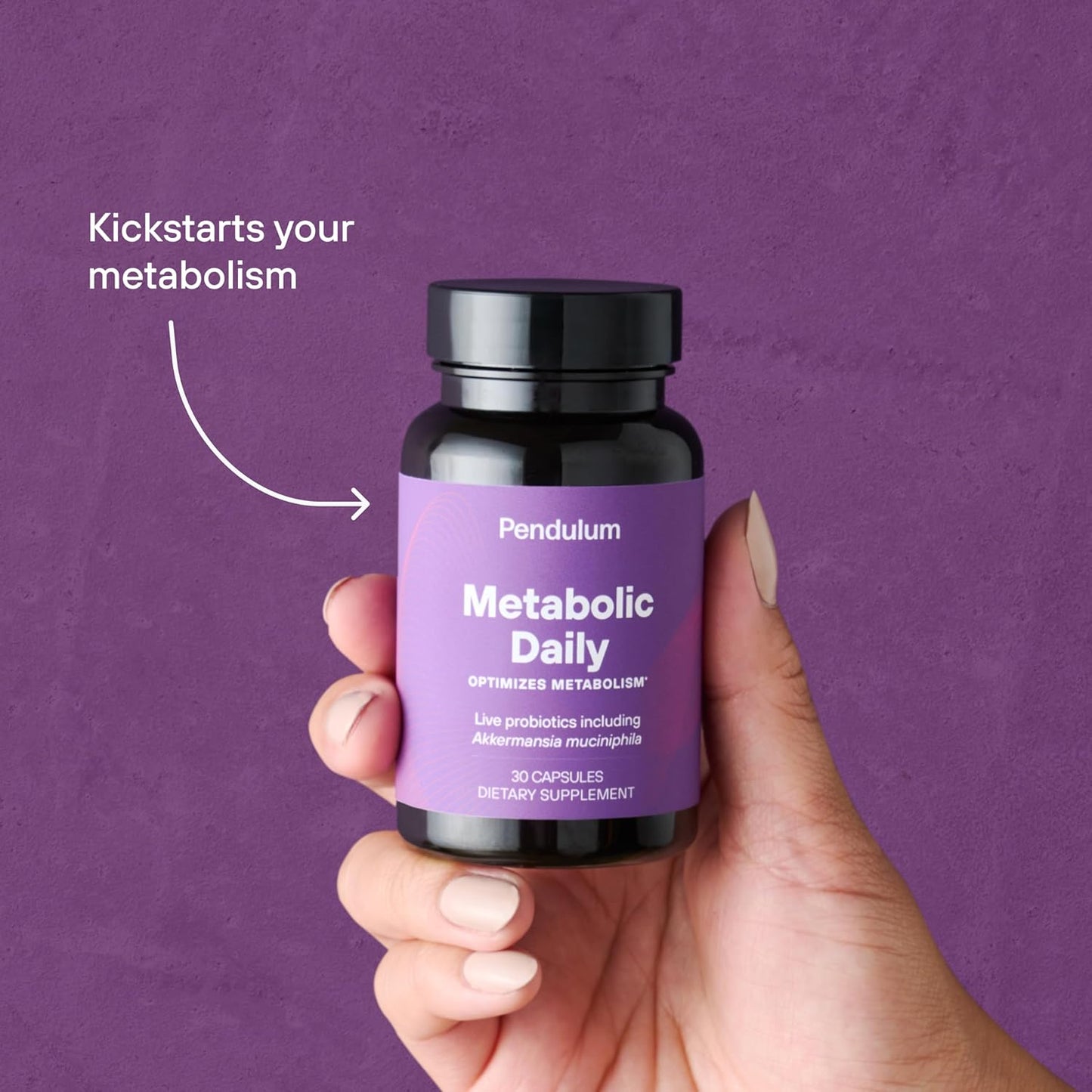 Pendulum Metabolic Daily Probiotic - Supports Metabolism and Energy - Women and Men - 30 Capsules