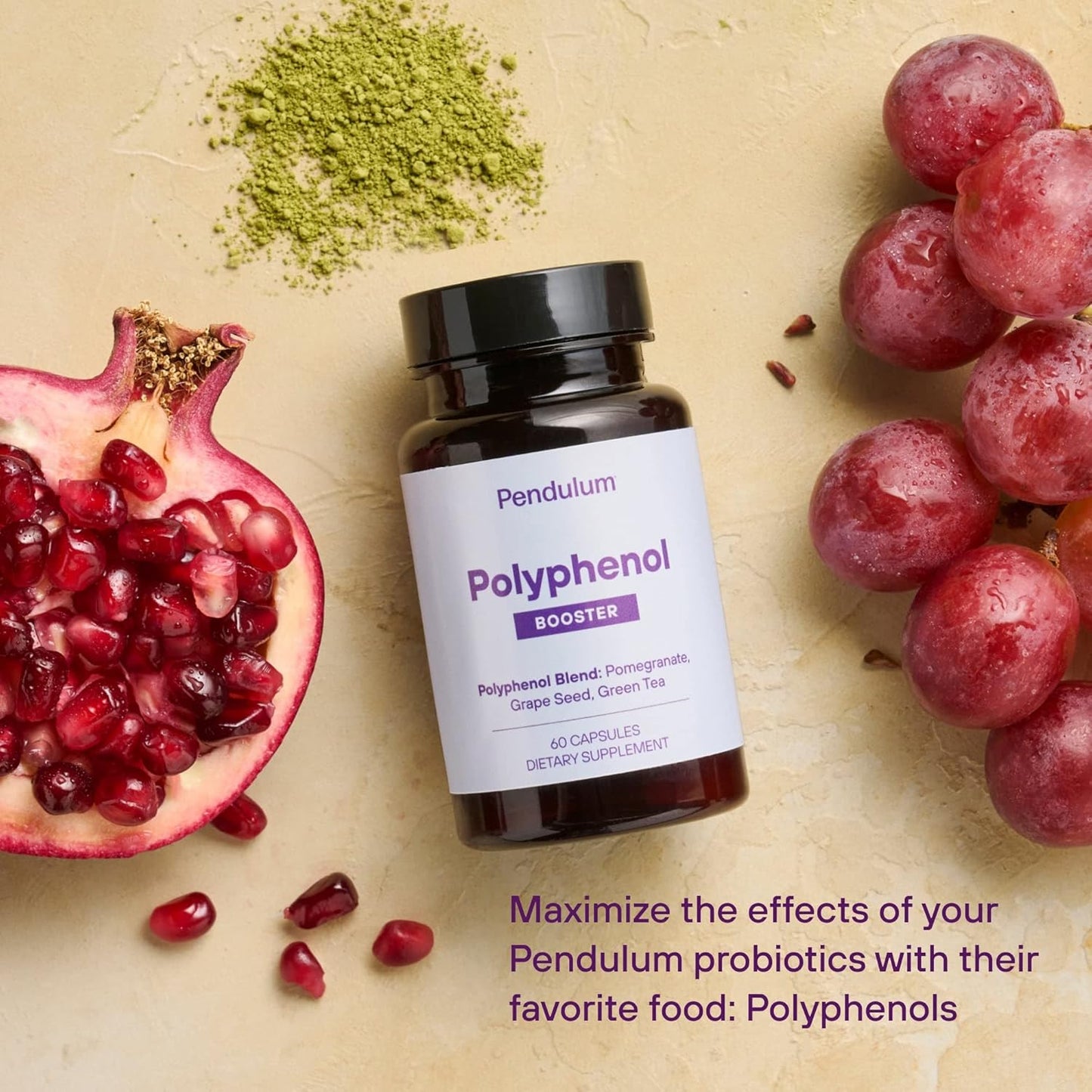 Pendulum Polyphenol Booster Capsules - Superfood Antioxidants for Men & Women - Supports Akkermansia Muciniphila - 60 Count