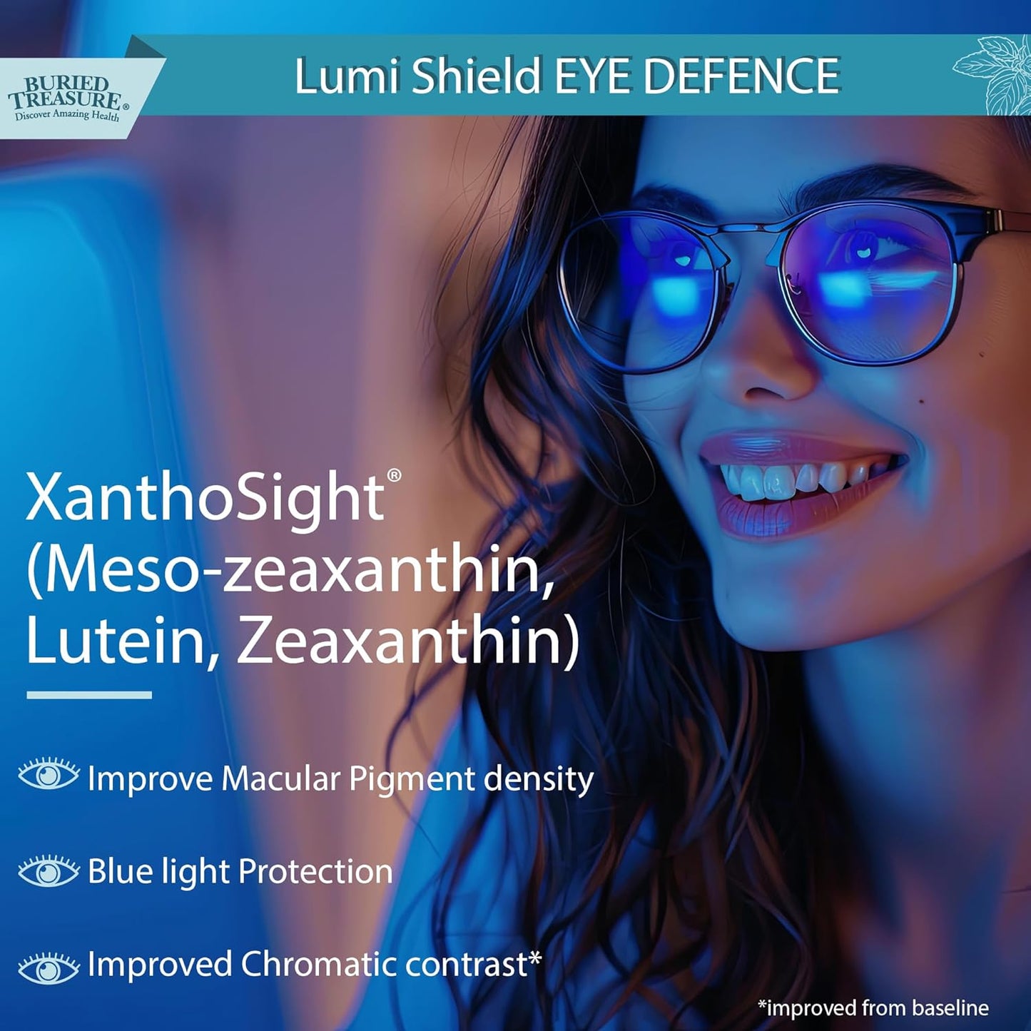 Peppermint Flavored LumiShield Plus Liquid Supplement - 16 oz Bottle for Eye Health Support