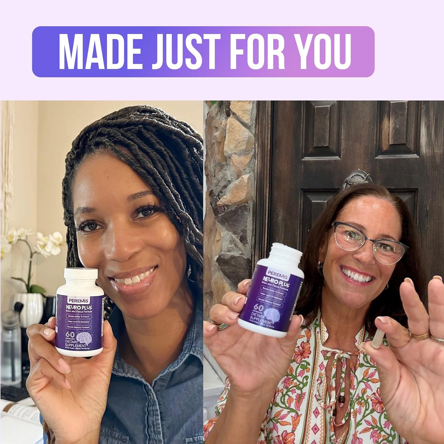 Peremis Nootropic Brain Supplement for Enhanced Memory and Cognitive Function in Men and Women