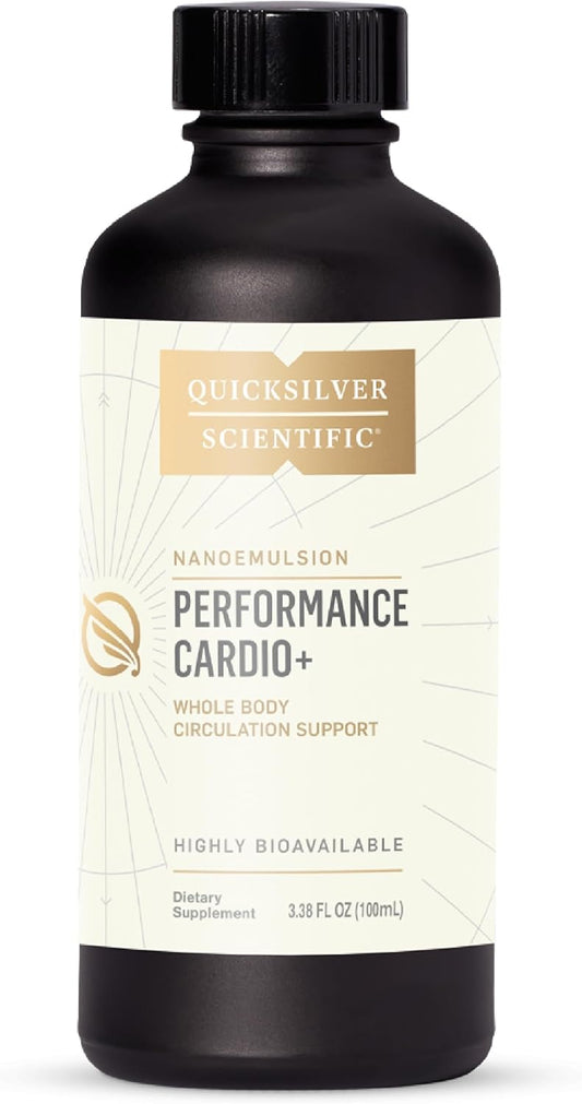 Performance Cardio+ Herbal Supplement for Blood Circulation & Brain Health with Hawthorn Berry, He Shou Wu, & Ginseng Extract - 3.38 oz