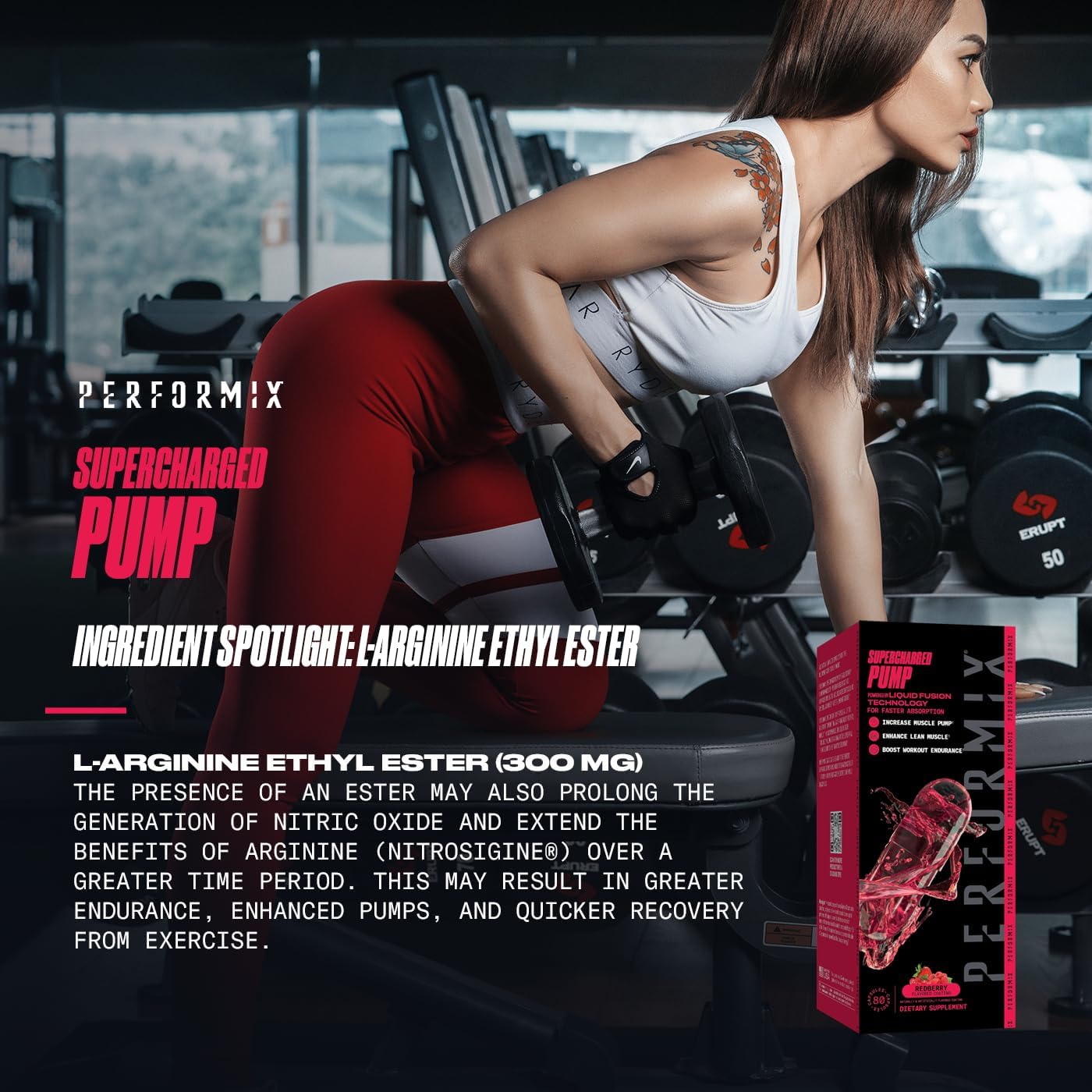 Performance-Enhancing Pre-Workout Supplement with Nitrosigine® and Betaine for Muscle Pump, Strength, and Endurance - 80 Capsules
