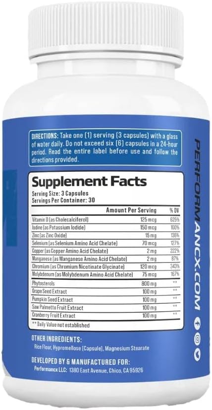 PerformancX Prostate 2.0 Advanced Formula - Pack of 3 Bottles for Prostate Health